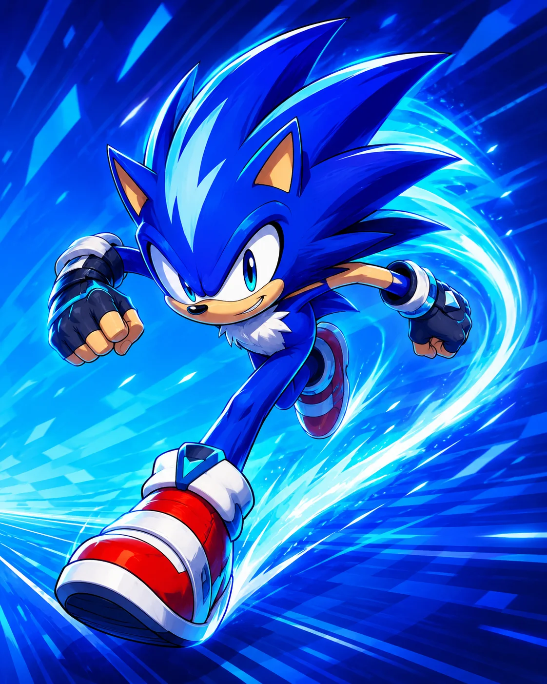 Lightning Runner Sonic OC maker example