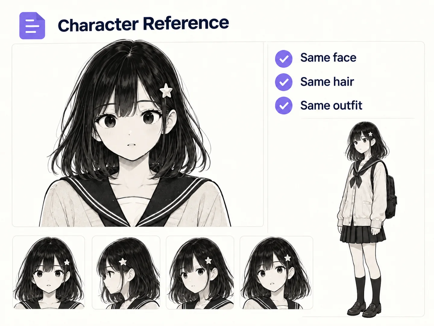 Keep Characters Consistent Across Manga Panels manga feature preview