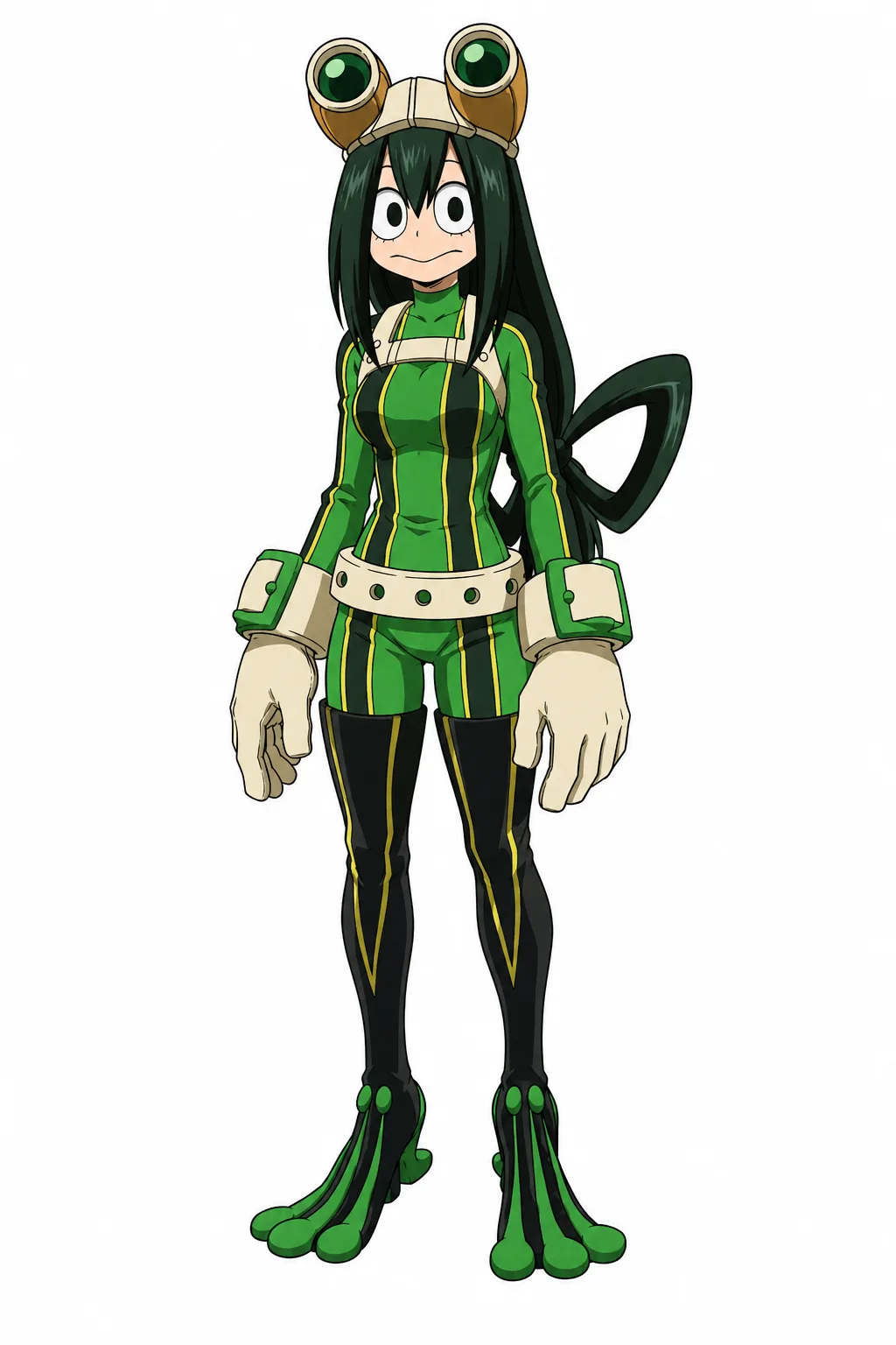 Two original anime hero academy students combining their powers in training