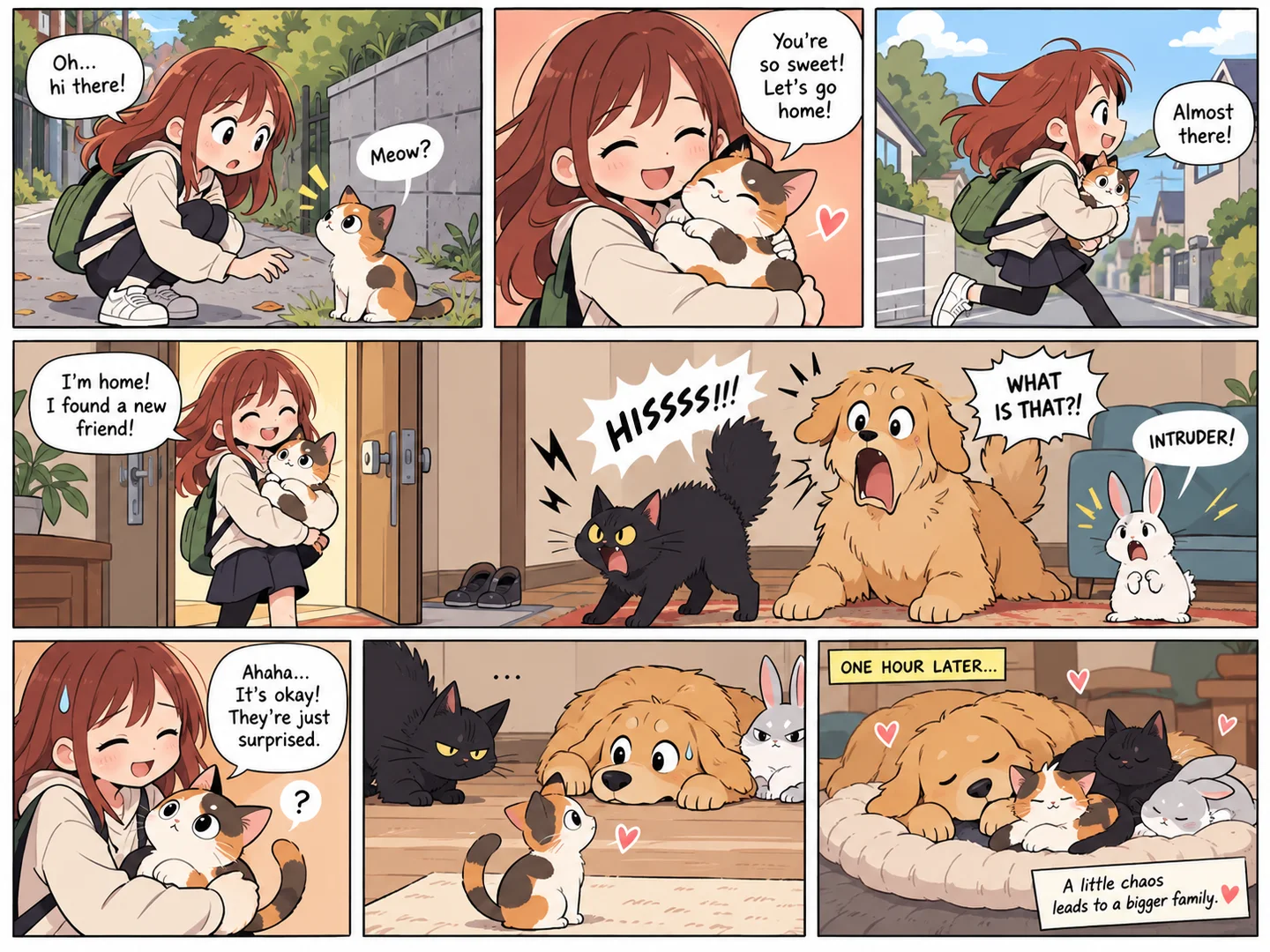 A New Friend Comes Home comic example