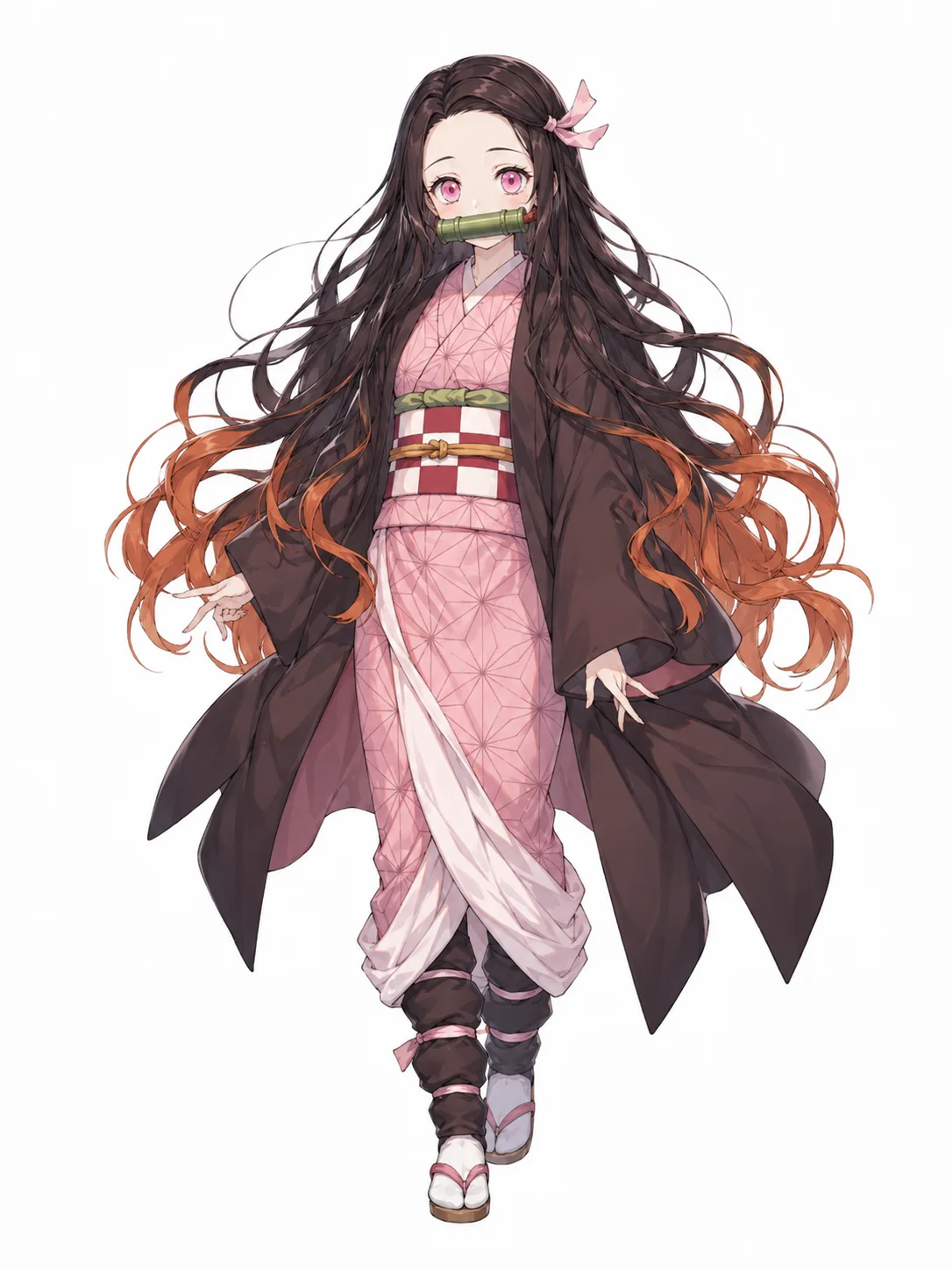Nezuko Kamado AI image example created with Try OC Maker