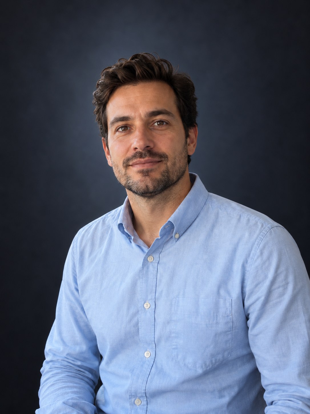Portrait with a clean studio background