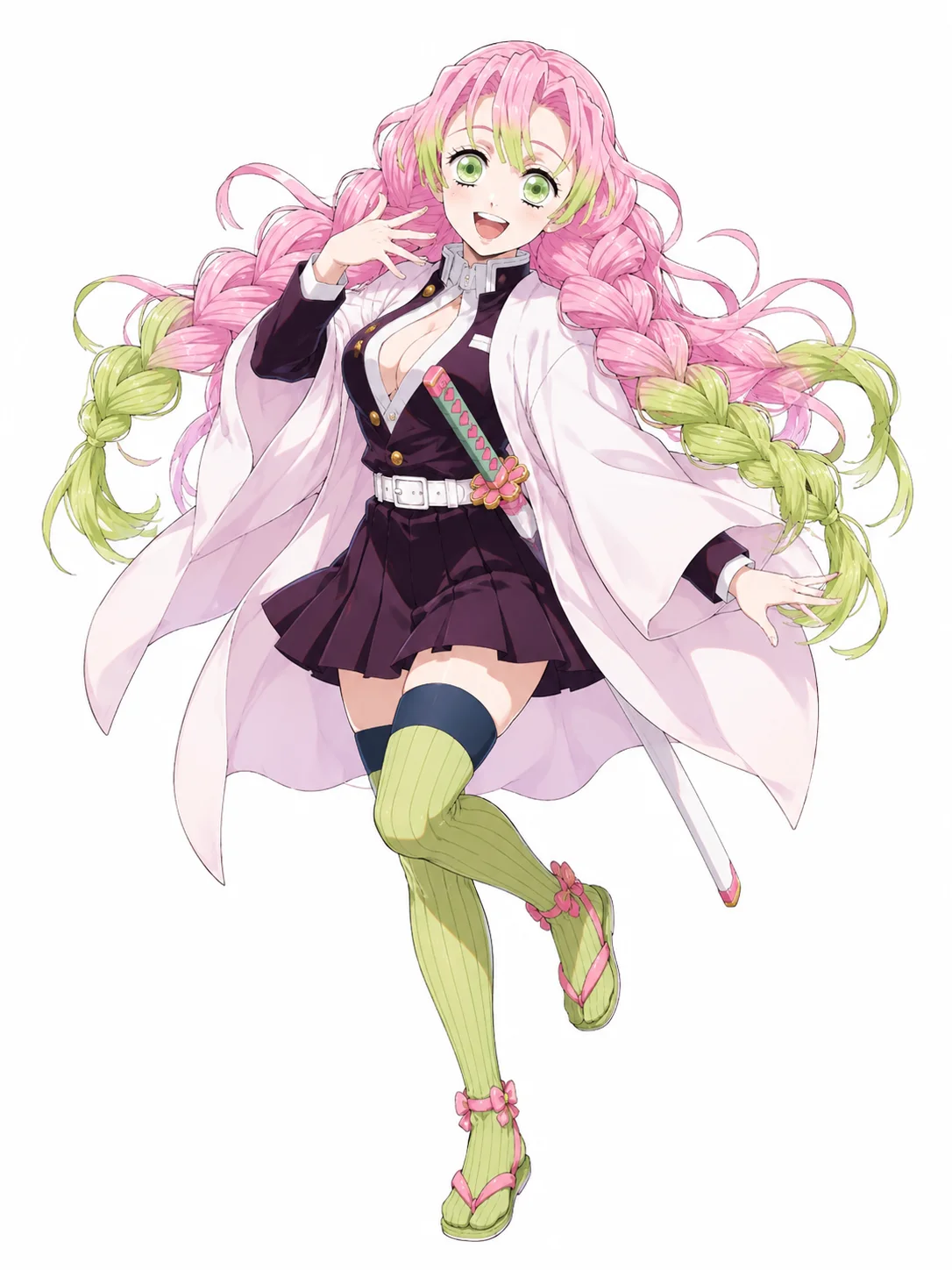 Mitsuri Kanroji AI image example created with Try OC Maker