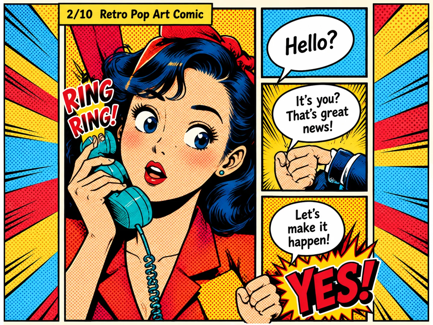 Retro Pop Art Comic example