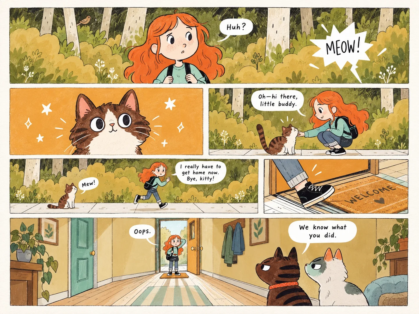 The Cat Followed Her Home comic example