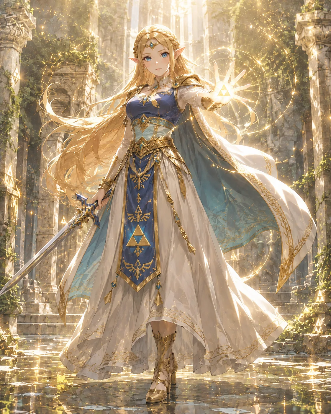 Princess Zelda AI OC maker example