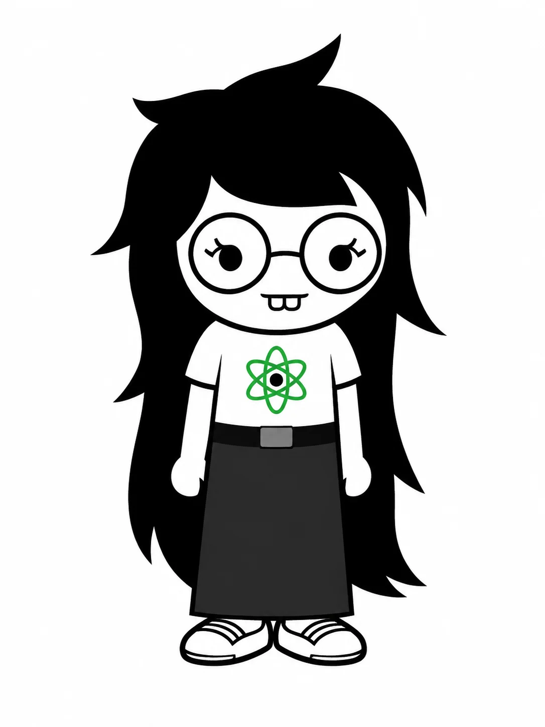 Jade Harley from Homestuck in her standard island outfit